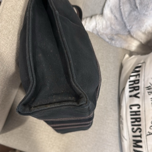 HERMES BLACK TOILE FOURRE TOUT HOLDALL MM CANVAS TOUT 16.5 X 12.5 X 4 - Picture 10 of 12